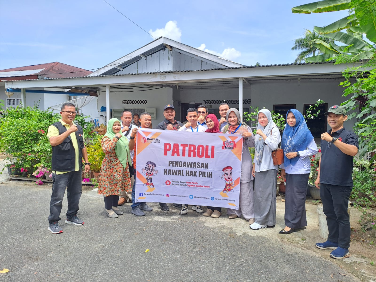 Bawaslu Langsa Patroli Pengawasan Kawal Hak Pilih
