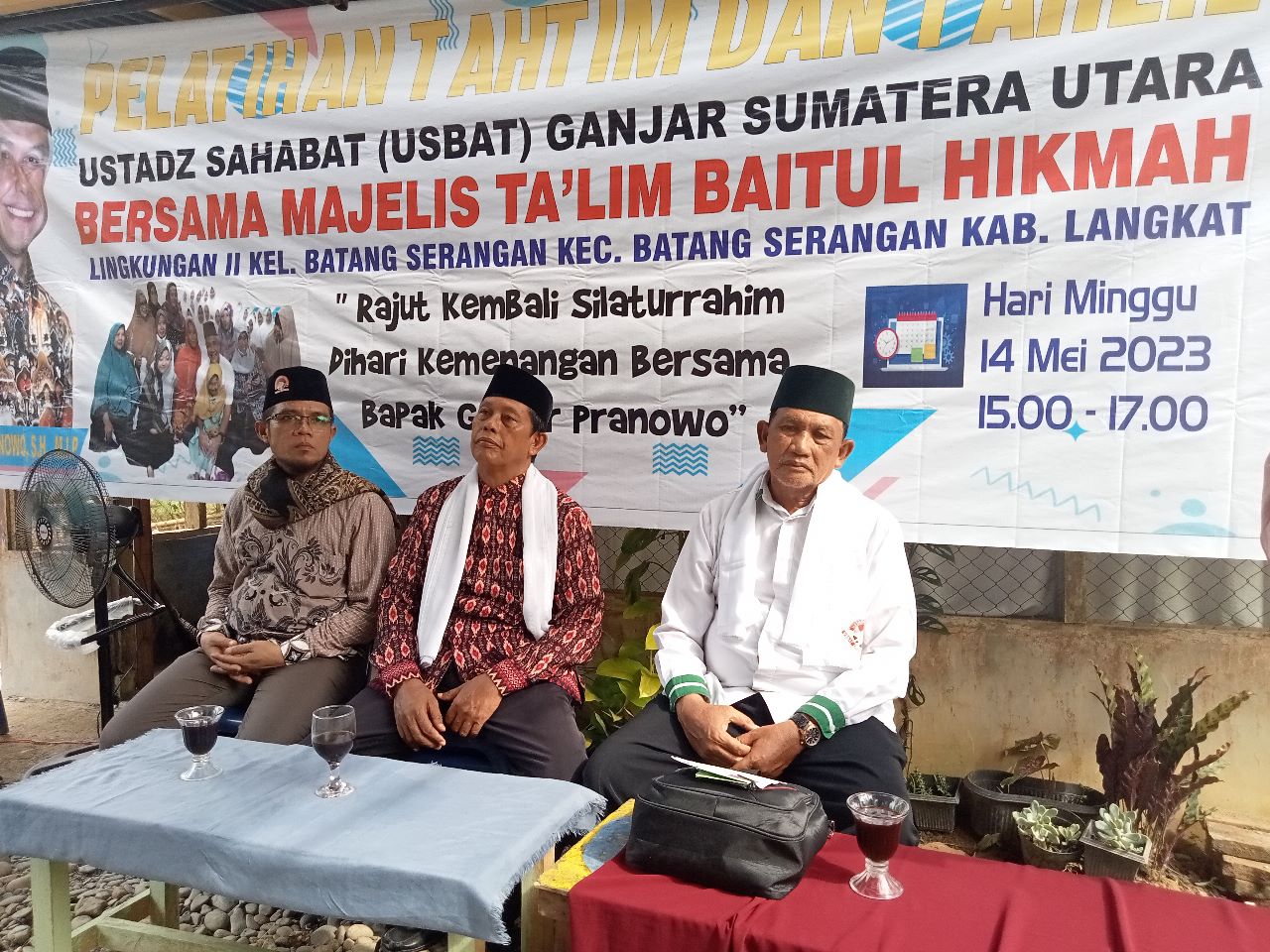Ustaz Sahabat Ganjar Adakan Pelatihan Tahtim dan Tahlil Bareng Majelis Taklim Baitul Hikmah