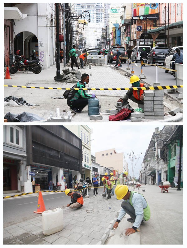 Jalan Ahmad Yani Jadi Sempit, Pelaku Usaha Dan Pengendara Mengeluh