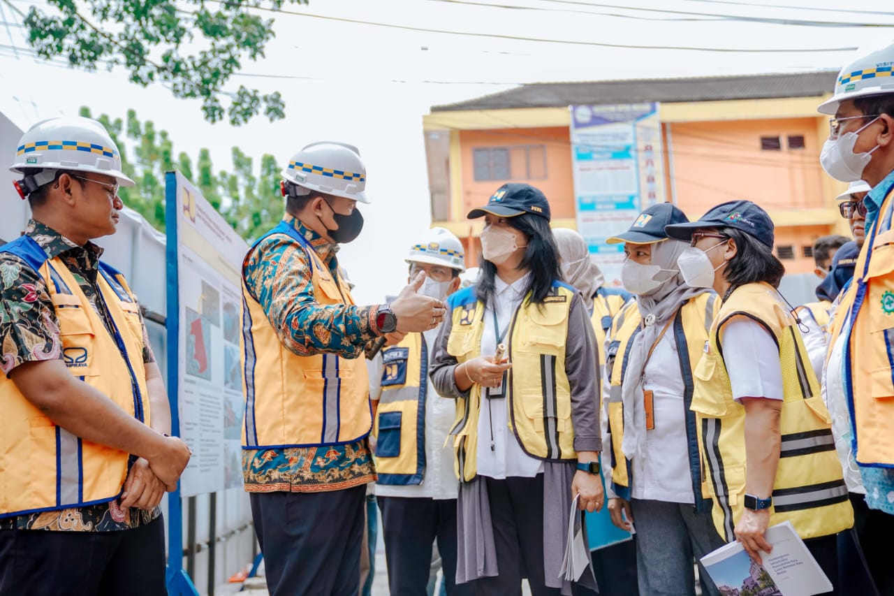 Progres Pembangunan Infrastruktur Permukiman Kawasan Kota Lama Kesawan Medan Telah Capai 54,830%