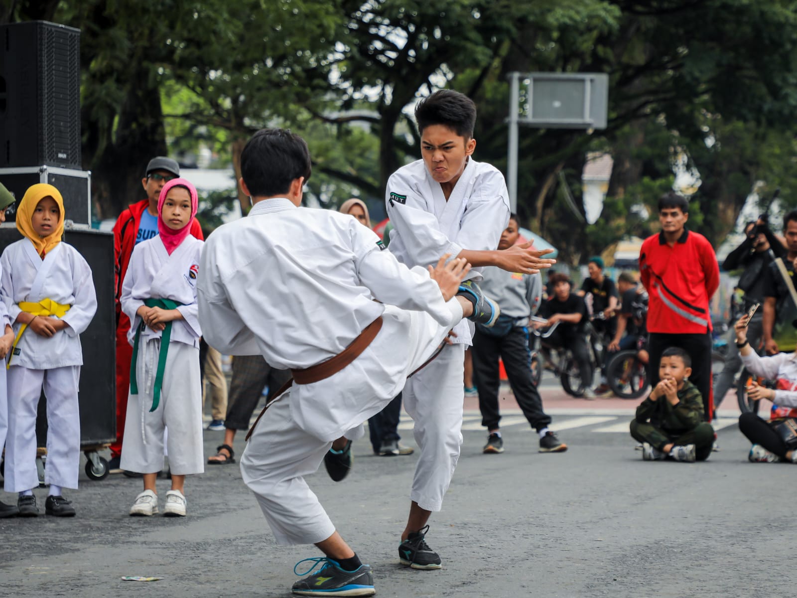 Serunya CFD Di Medan, Diisi Olahraga Rekreasi Beladiri Kempo