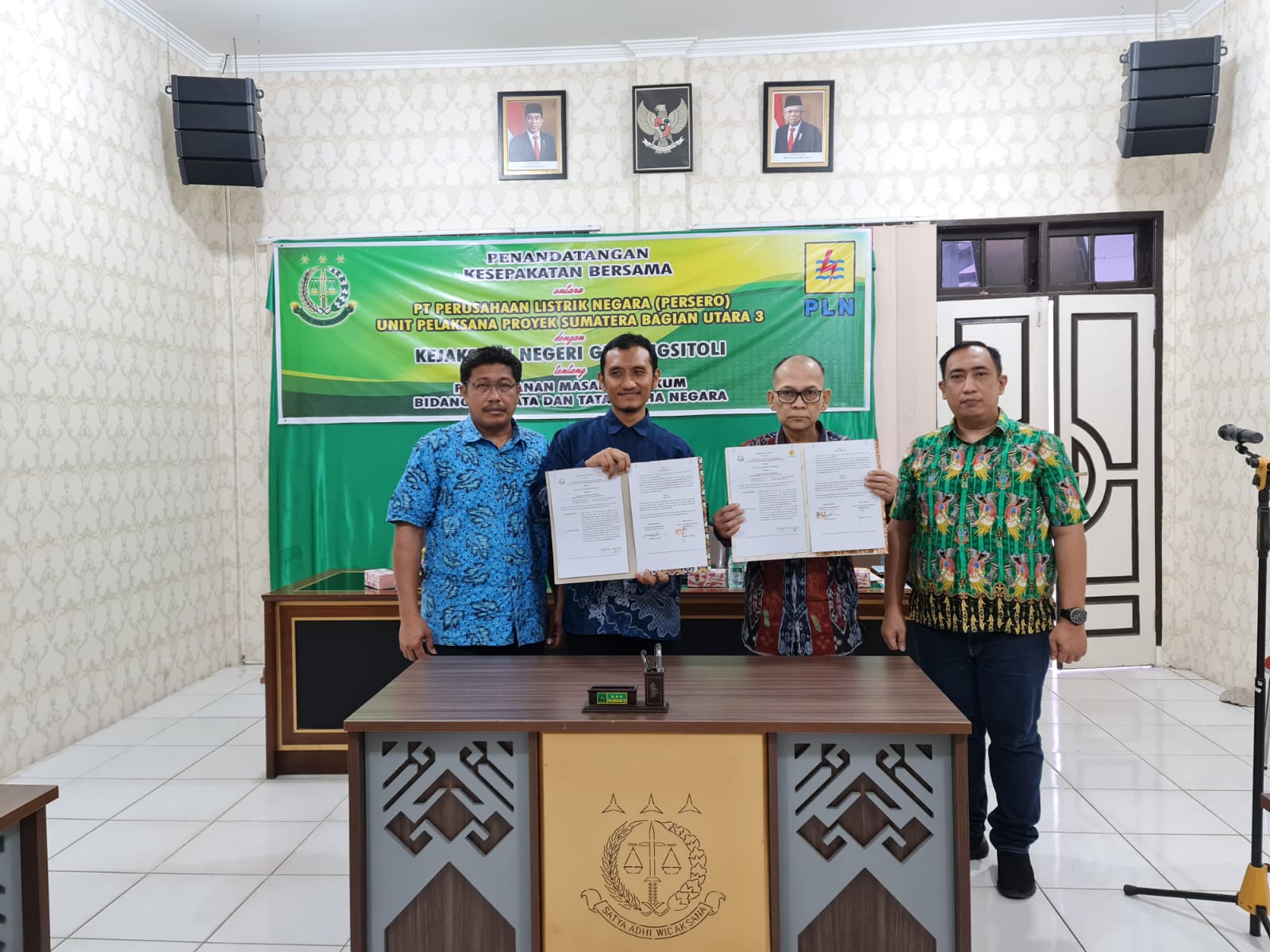 PLN UPP3 Dan Bidang Datun Kejari Gunung Sitoli Lakukan PKB Bantuan Hukum