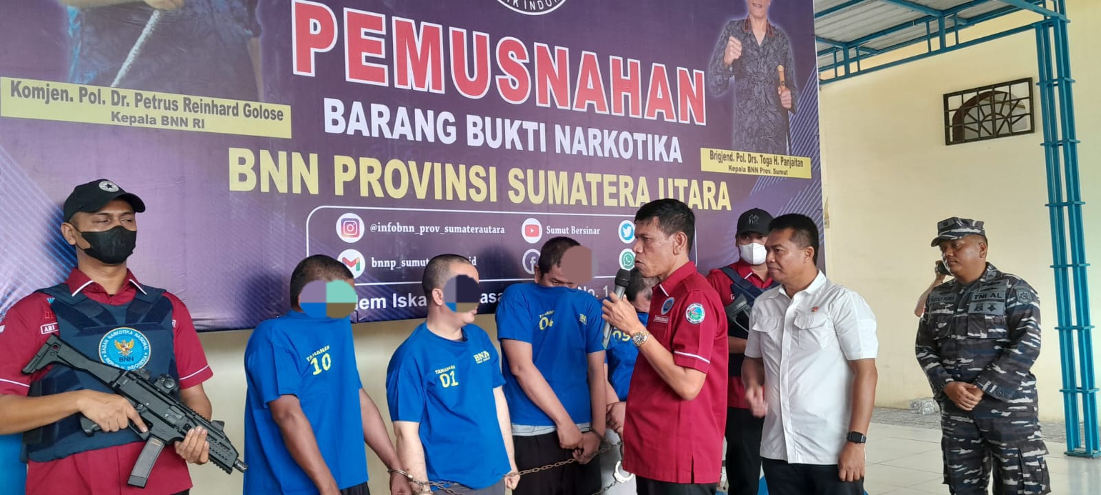 BNN Sumut Musnahkan 10 Kg Sabu