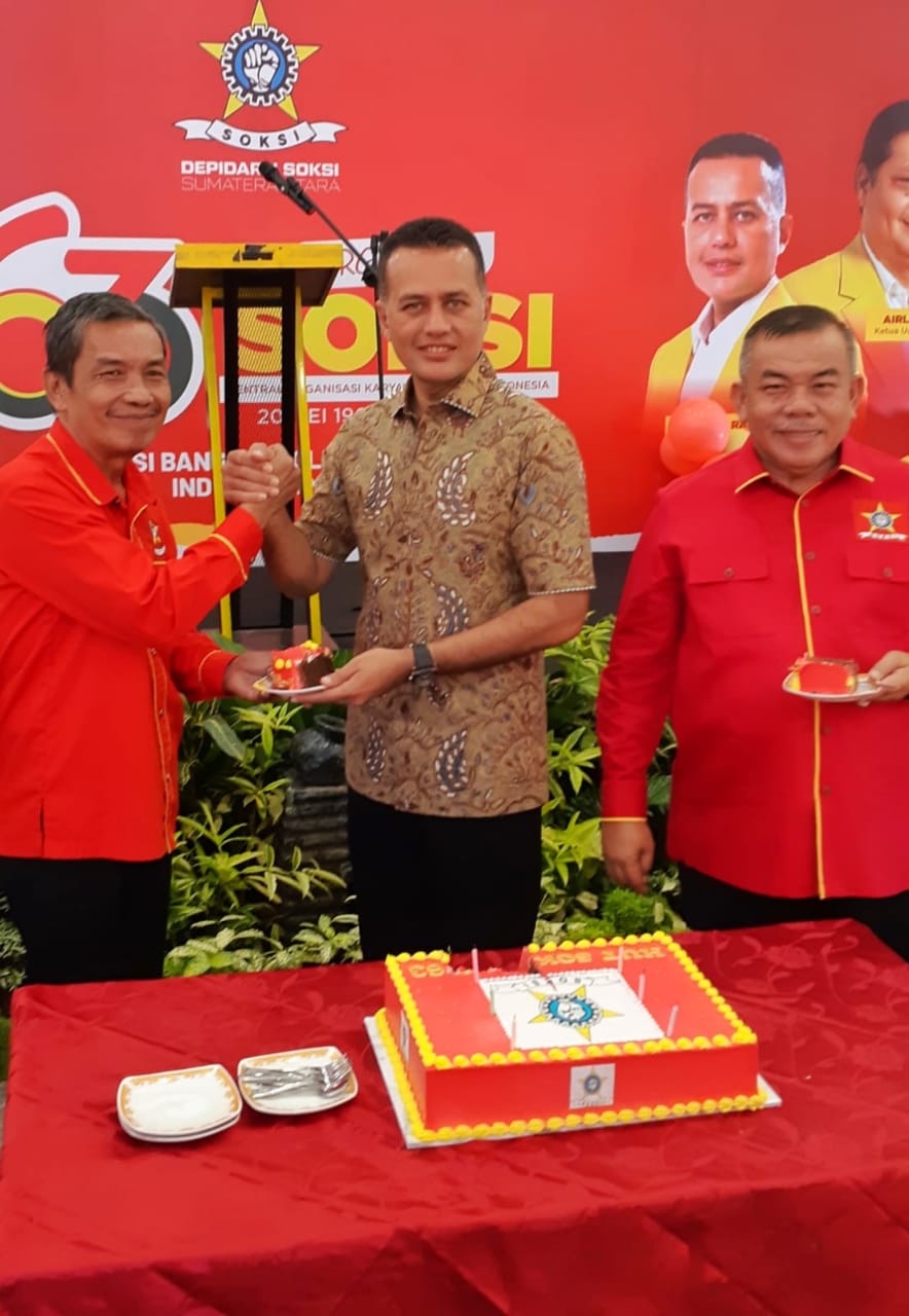 Ketua Depidar II SOKSI Sumut Freddy Sembiring Ajak Kader Dukung Ijeck Di Pilgubsu 2024