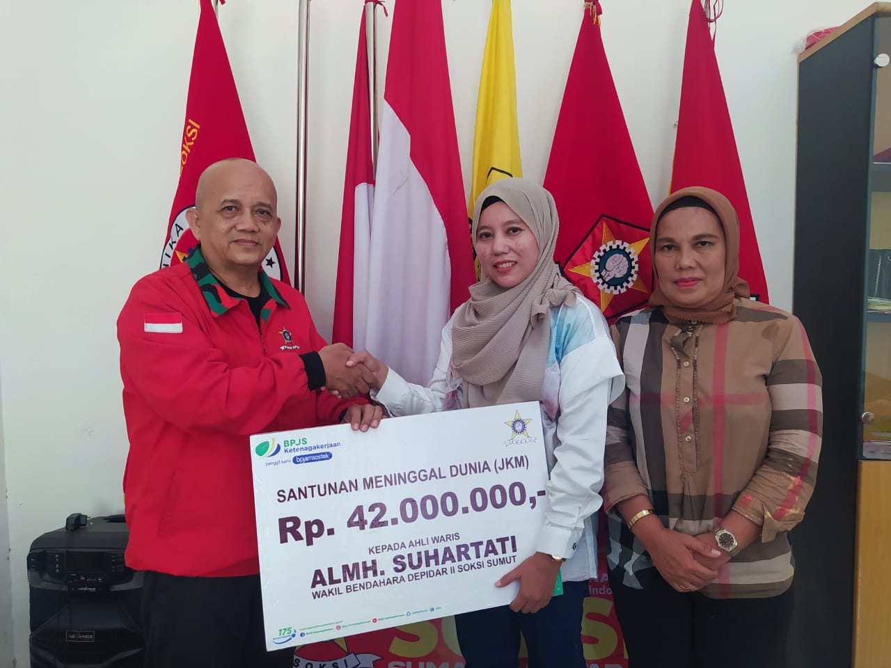 Ahli Waris Almarhumah Hj Suhartati Ucapkan Terima Kasih Ke SOKSI