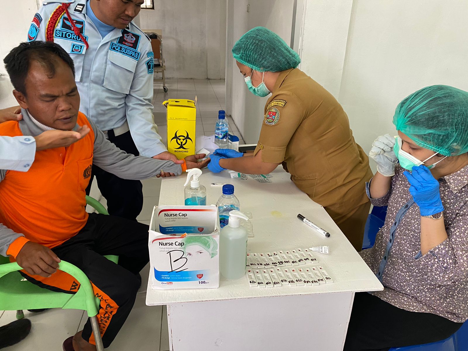 Cegah HIV, Rutan Humbahas Screening Test