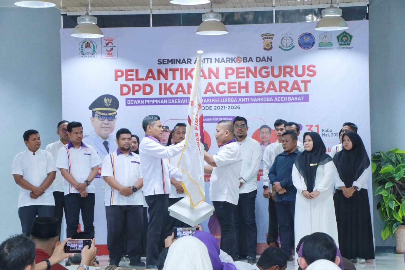 Berantas Narkoba, Pengurus DPD IKAN Aceh Barat Dilantik