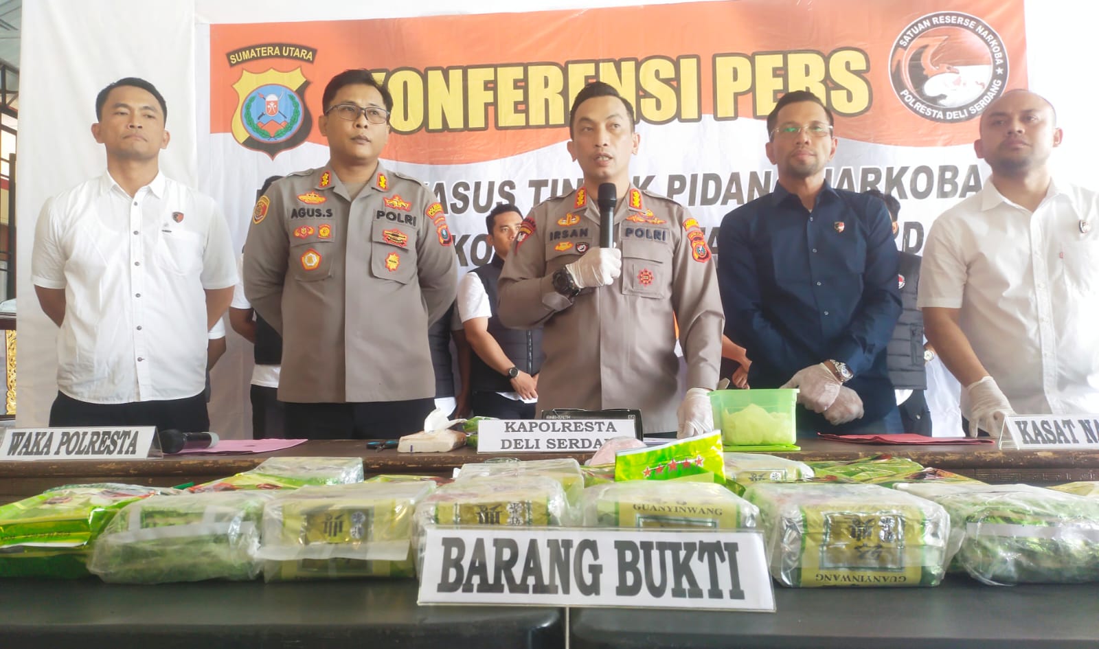 Polresta DS Bongkar Peredaran Narkoba Internasional