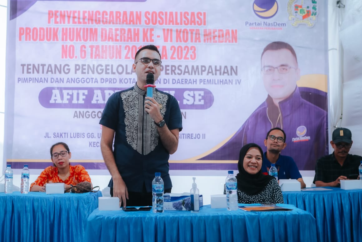 Afif Abdillah Ingatkan Medan Bersih Sampah Tanggungjawab Bersama