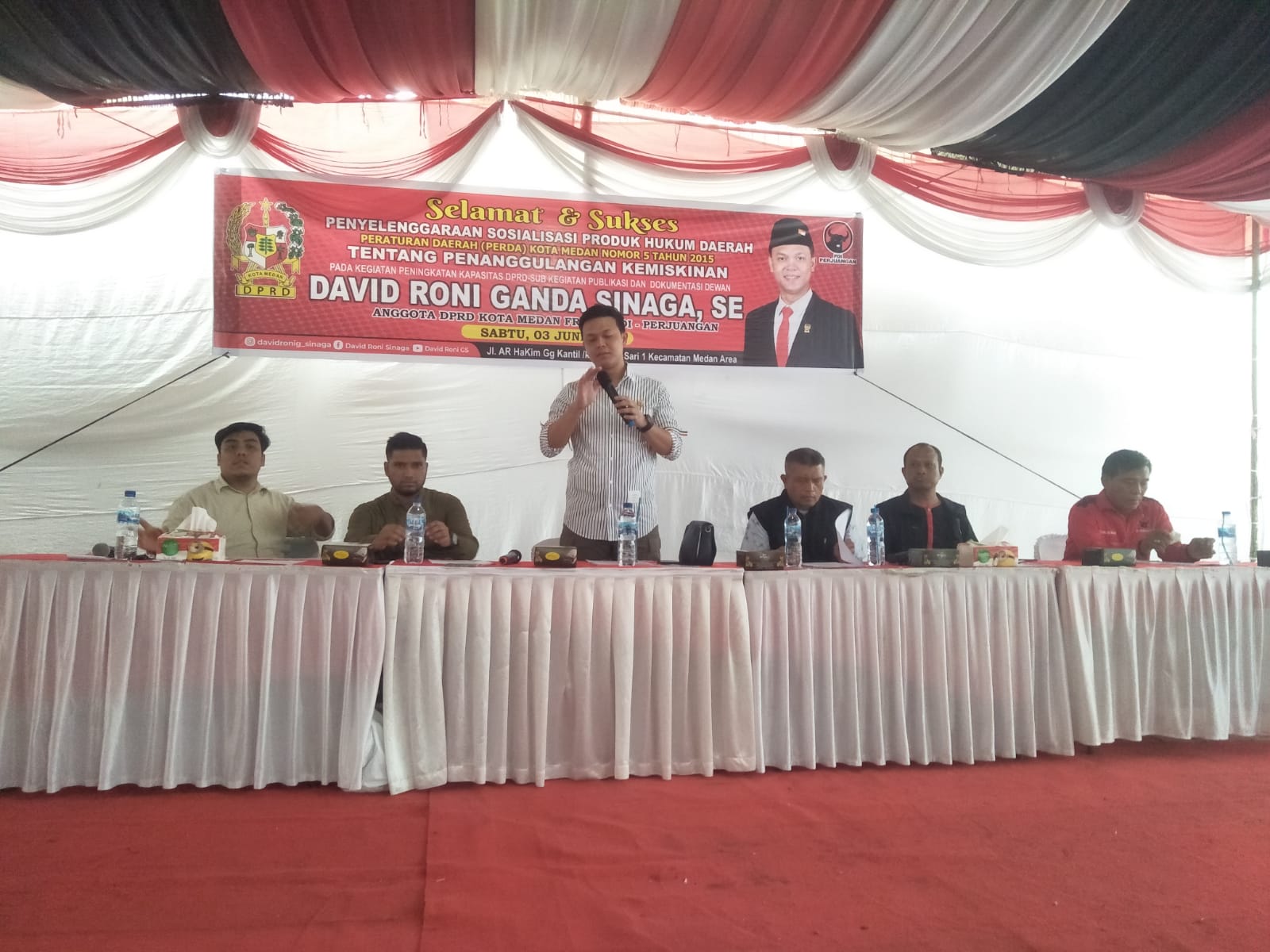 David Roni Sinaga Harap Warga Masuk DTKS Diprioritaskan Dapat Bansos