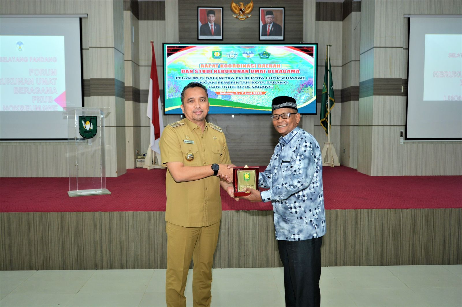 Pj Wali Kota Sabang Terima Kunjungan Silaturahmi FKUB Kota Lhokseumawe
