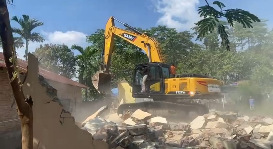 Penertiban HGU No 152 Sampali Berlanjut, 3 Rumah dibongkar