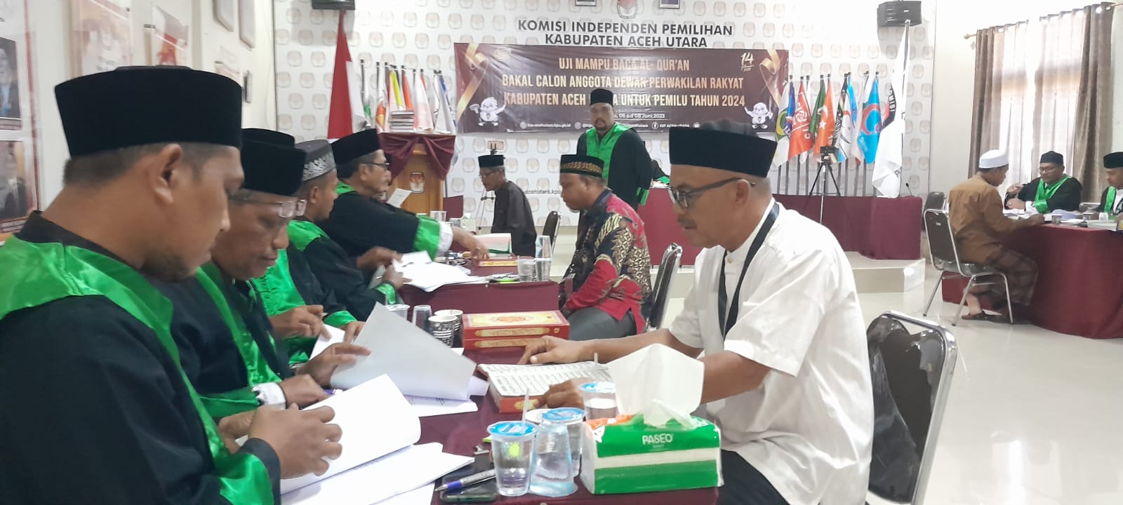 KIP Aceh Utara Sukses Gelar Uji Mampu Baca Alquran Untuk 979 Bacaleg