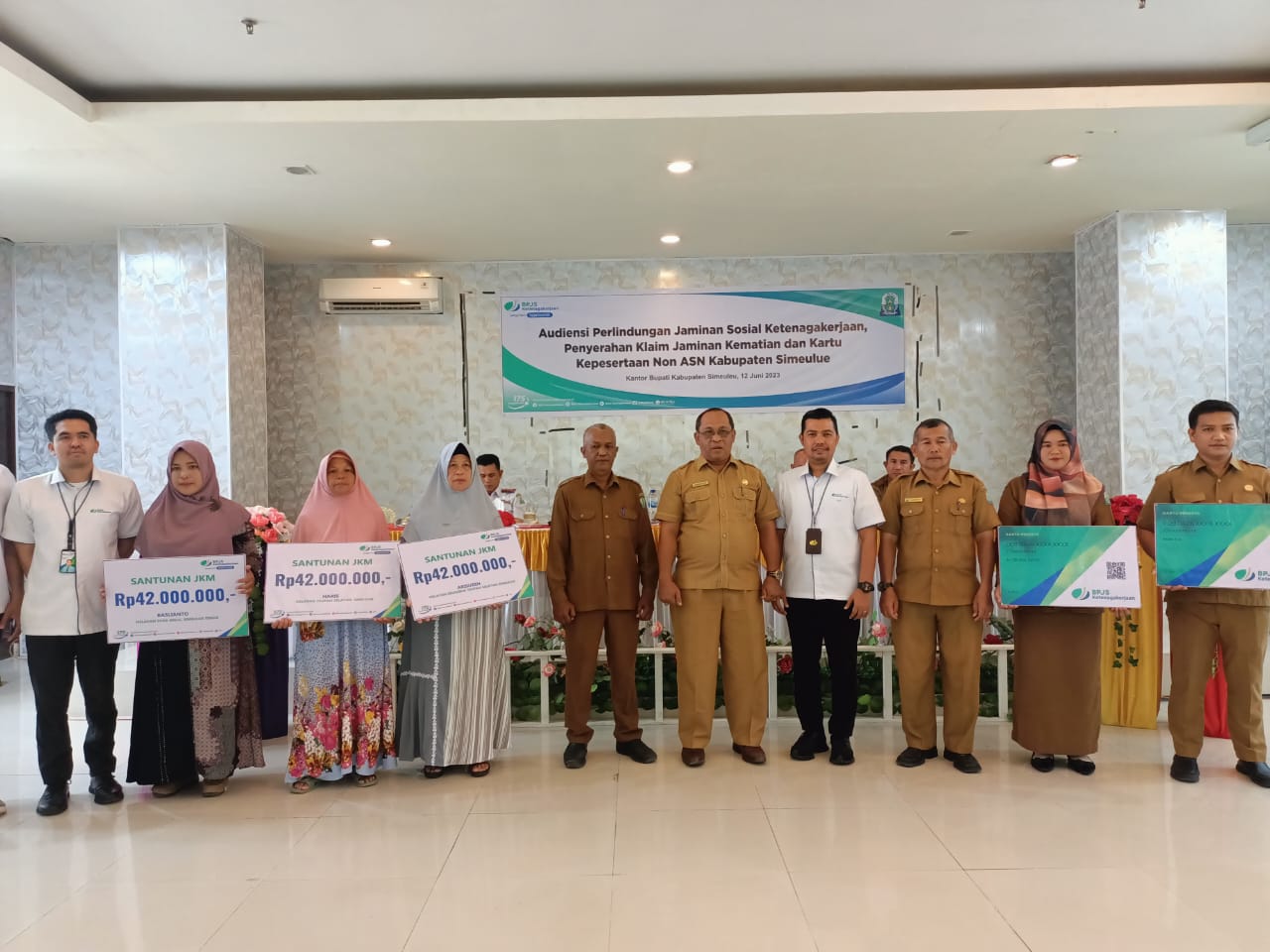 Pj. Bupati Ahmadliyah Daftarkan 2.486 Pegawai Non ASN Ke Jamsostek