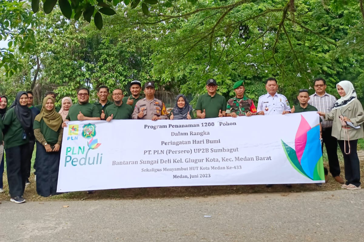 Program Penghijauan, Kolaborasi PLN UP2B Sumbagut Dan Kelurahan Glugur Kota