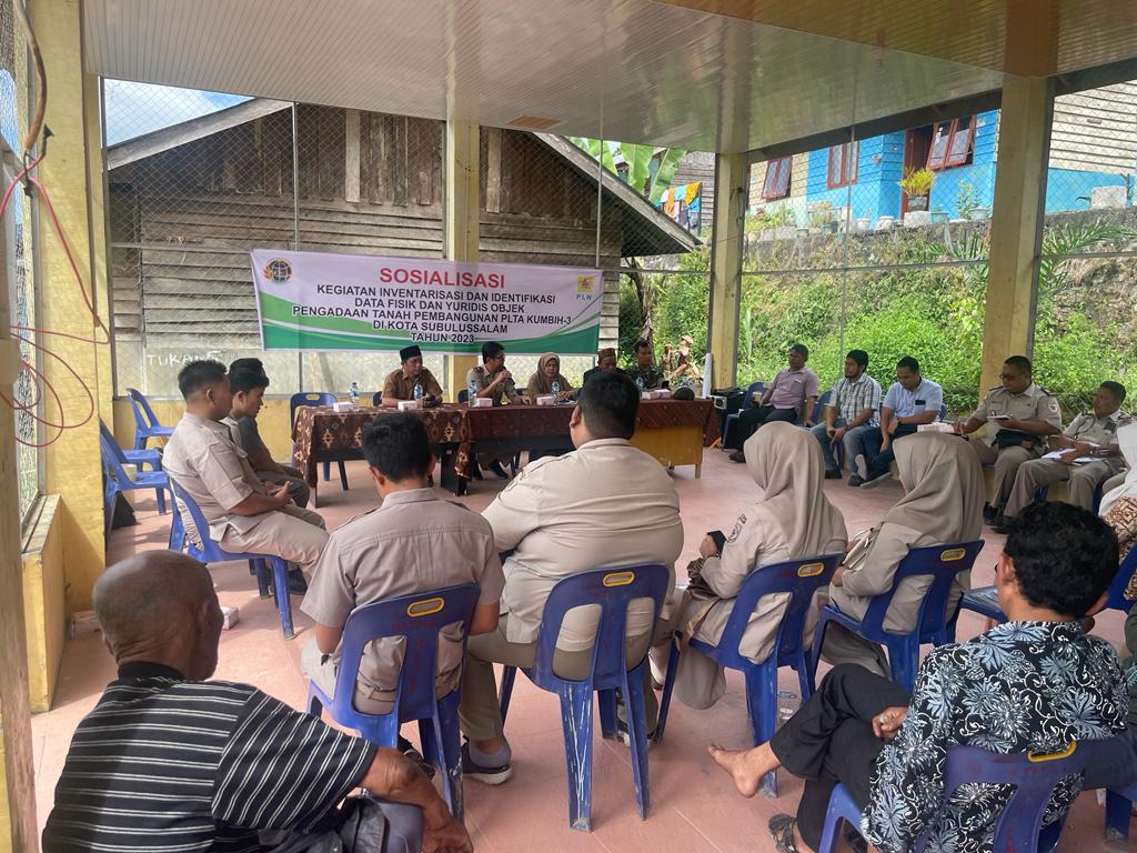 PLN Sosialisasikan Hasil Pengukuran Dan Inventarisasi Lahan PLTA Kumbih-3
