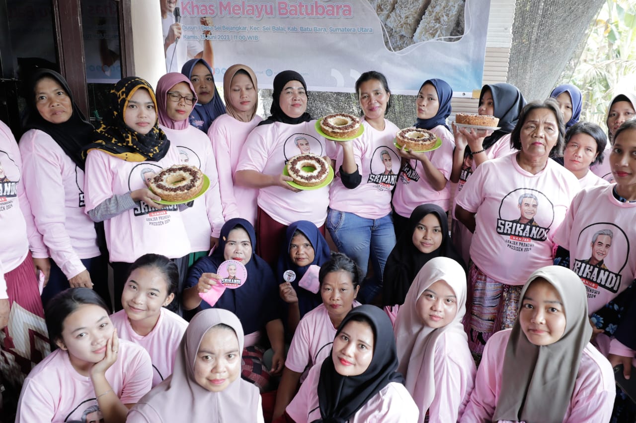 Lestarikan Makanan Khas dan Tingkatkan Ekonomi, Srikandi Ganjar Ajarkan Warga Sumut Bikin Kue Dangai