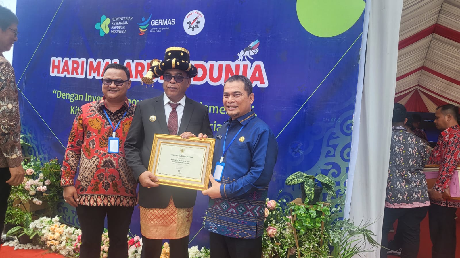 Sumut Terima 2 Sertifikat Eliminasi Malaria
