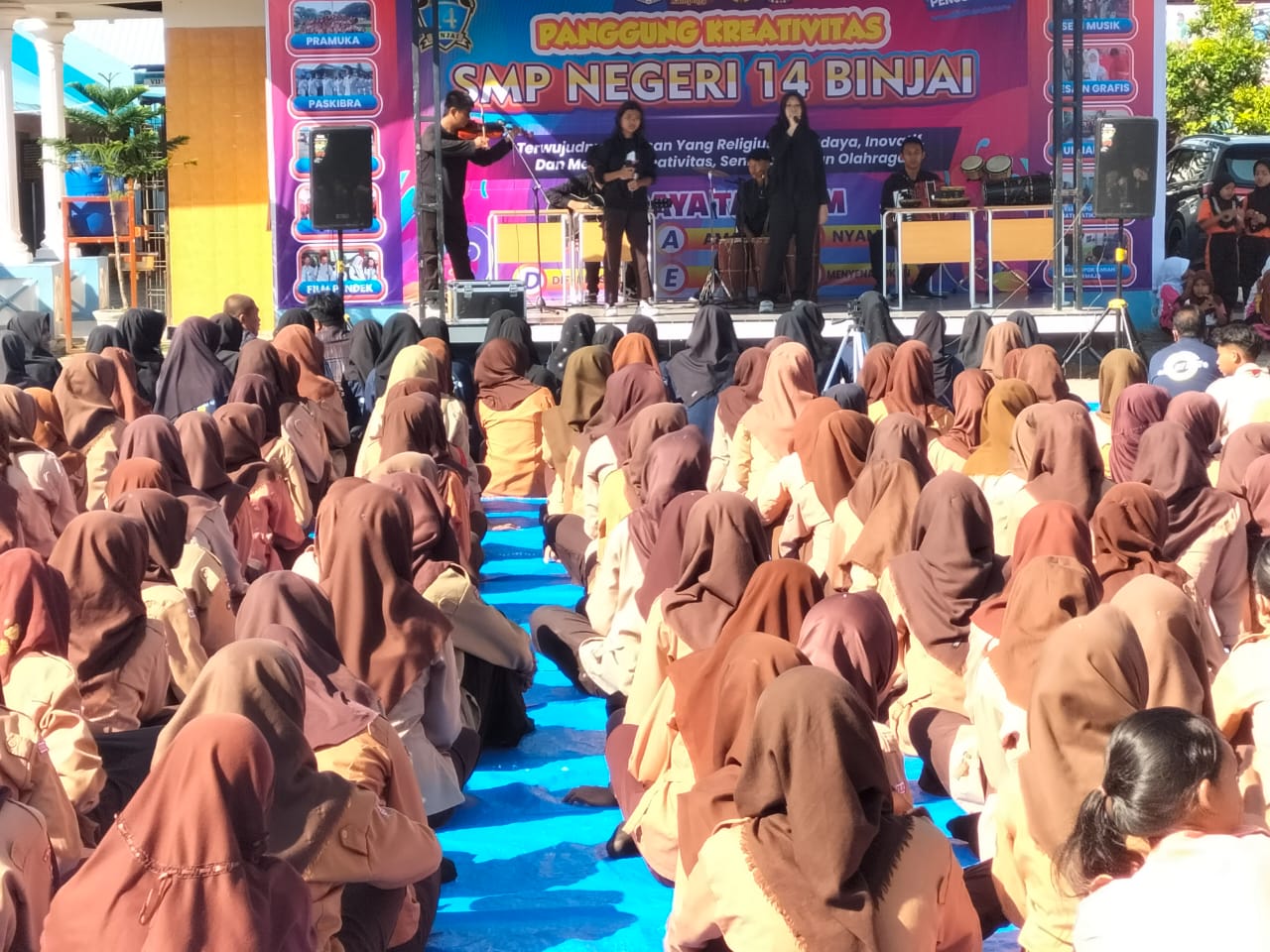 SMPN 1 Karang Baru Rihlah Ke SMPN 14 Binjai