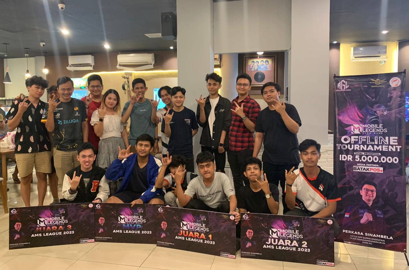 Tim Sumut 1 Juara Turnamen Perkasa Sinambela Cup Dan AMS XII League MLBB