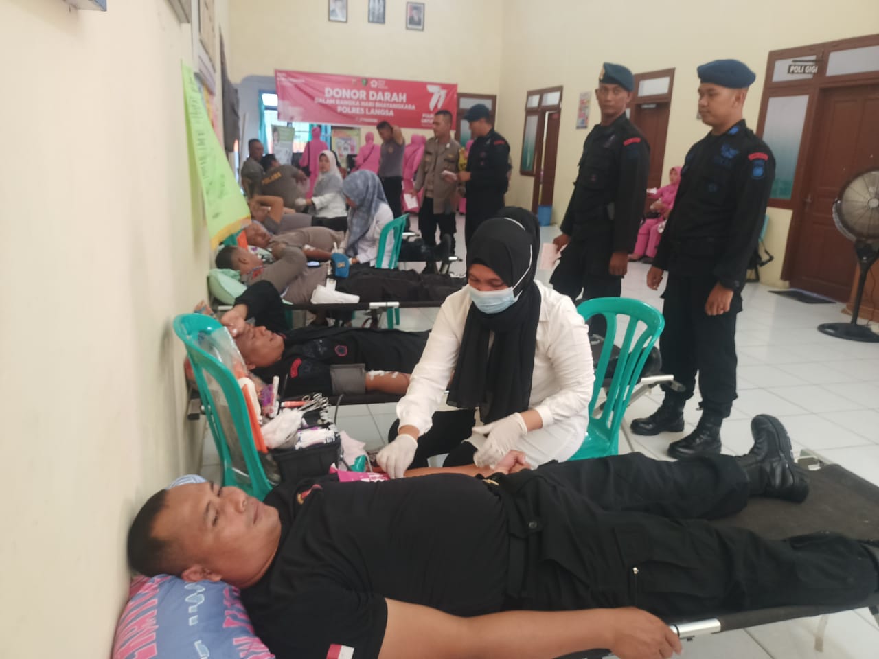 Jelang HUT Ke-77 Bhayangkara, Brimob Gelar Donor Darah