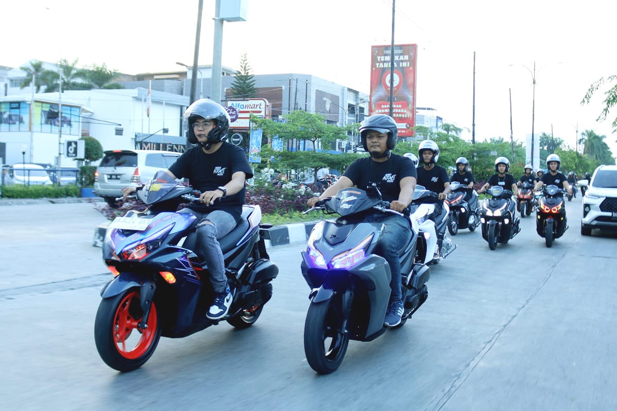 Alfa Scorpii Manjakan Komunitas Yamaha Aerox 155
