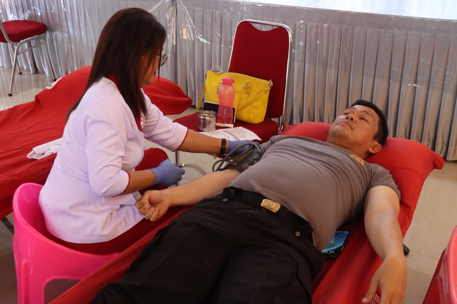 Polres Simalungun Dan Bhayangkari Gelar Kegiatan Donor Darah