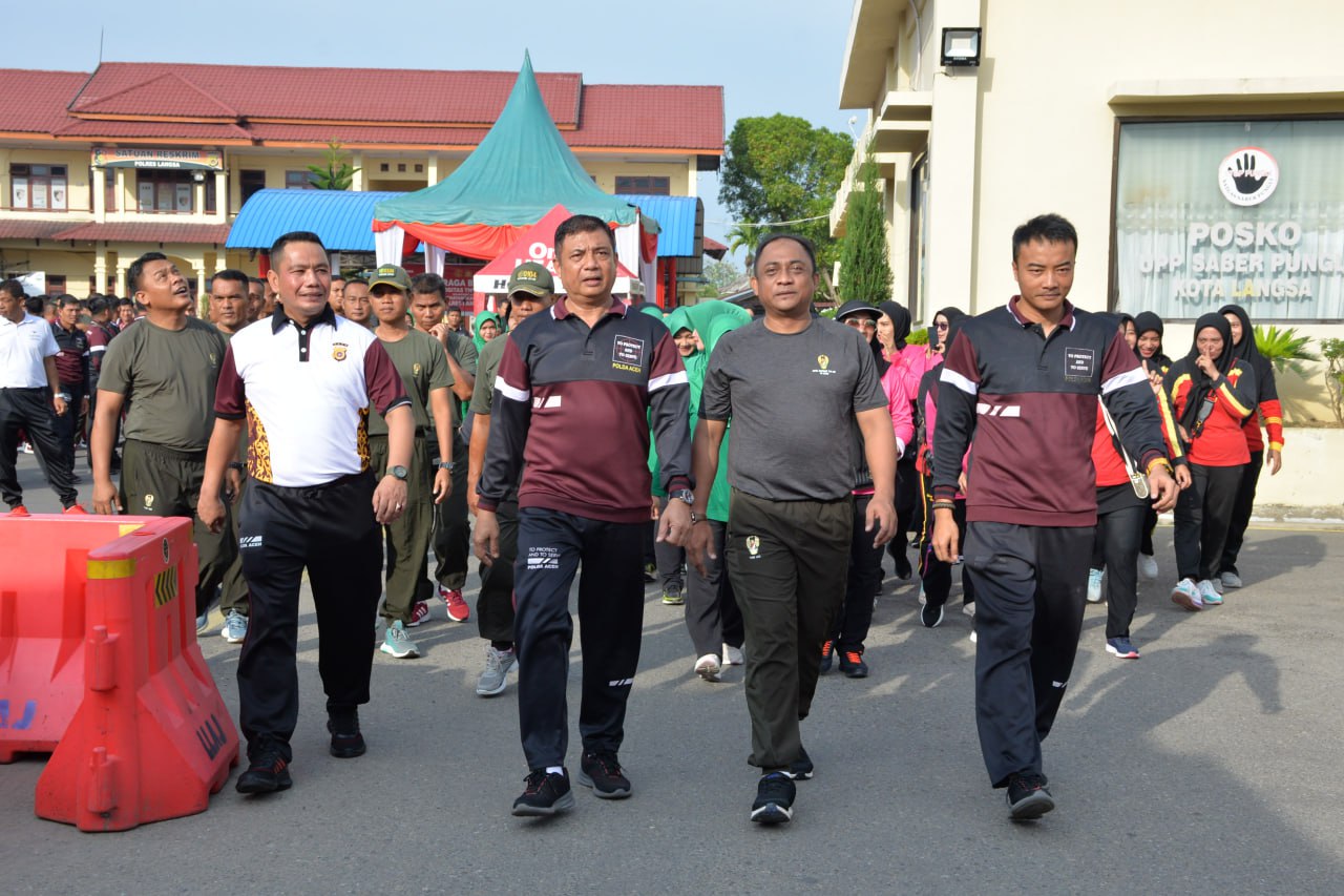 Olahraga Sinergitas TNI-PolriSambut Hari Bhayangkara