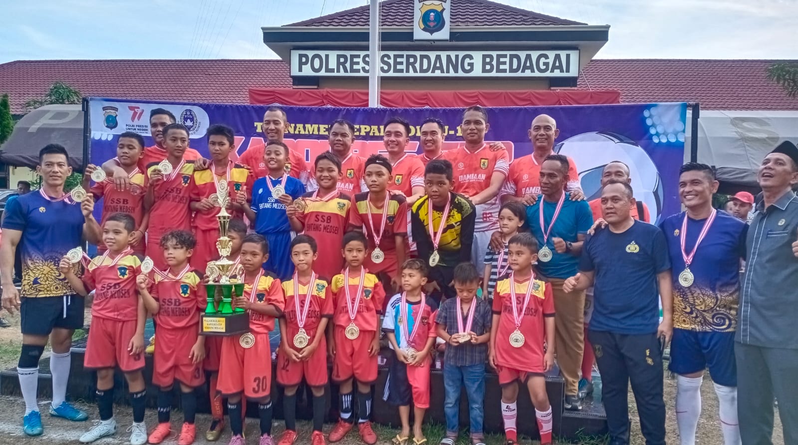 PS Polres Sergai Juarai Turnamen U-12 Kapolres Sergai Cup