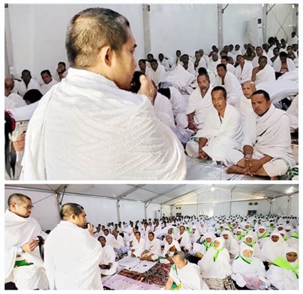 Tuan Guru Besilam Sampaikan Khutbah Arafah Di Hadapan Jemaah Kloter 11 Palas