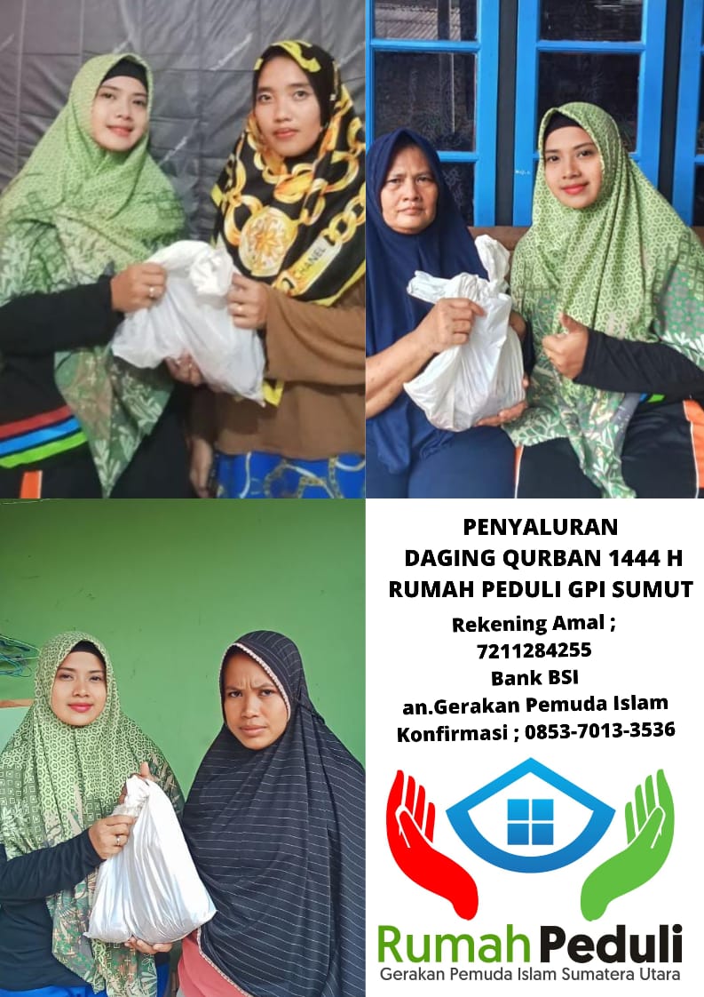 Rumah Peduli GPI Sumut Salurkan Daging Qurban