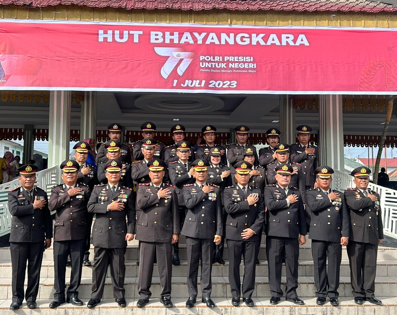 Kapolres Tebingtinggi Irup HUT Ke-77 Bhayangkara