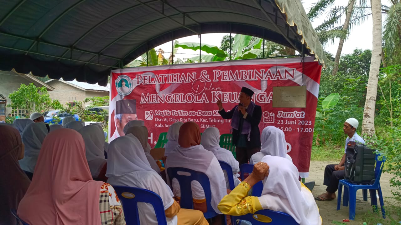 Tuan Guru Ganjar Beri Pelatihan Cara Mengelola Keuangan di Sumut