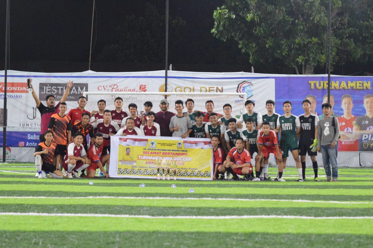 PK Golkar Medan Timur Dan AMPG Medan Timur Gelar Turnamen Mini Soccer