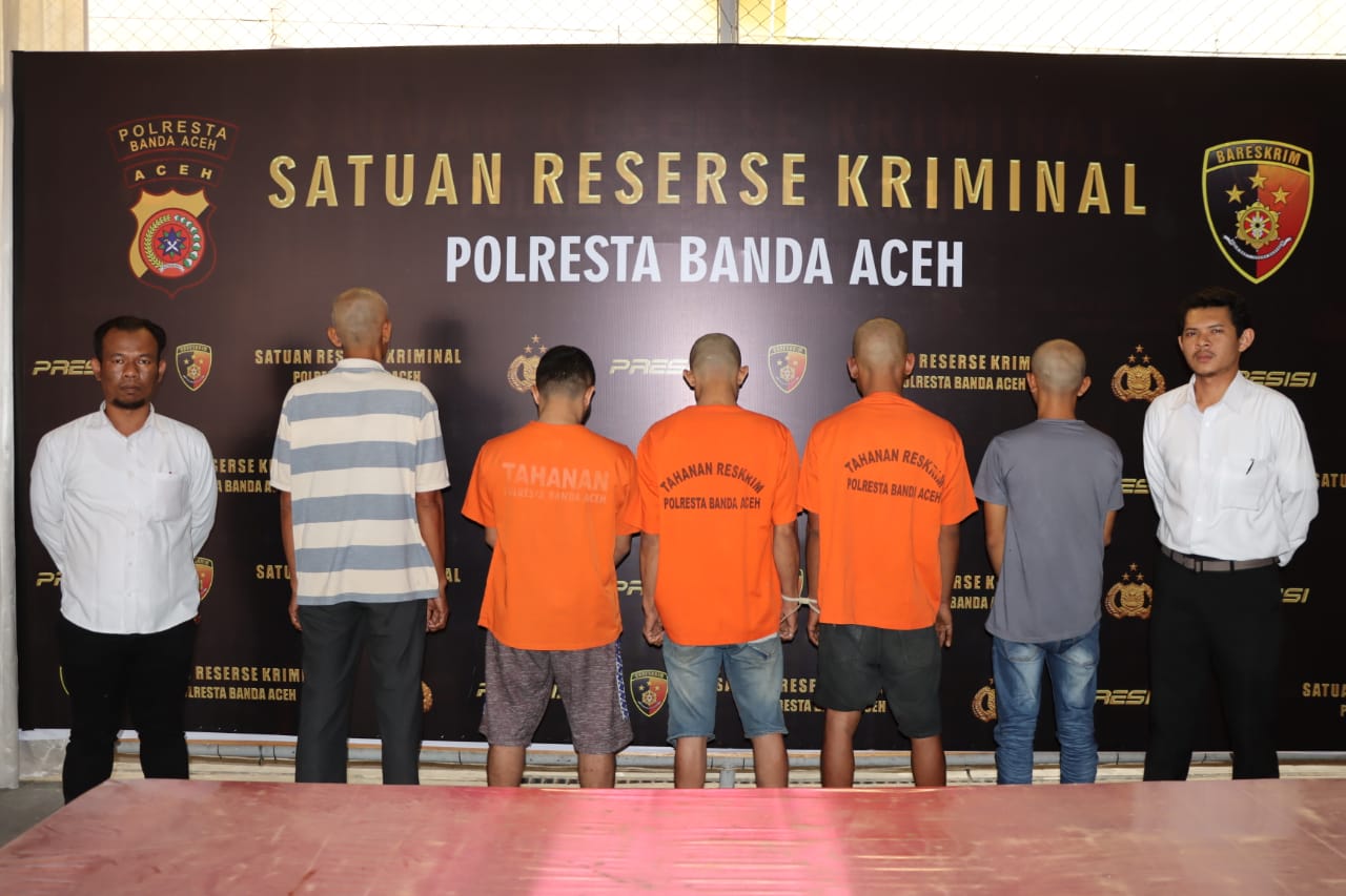 Satreskrim Polresta Banda Aceh Tangkap Sindikat Pencurian