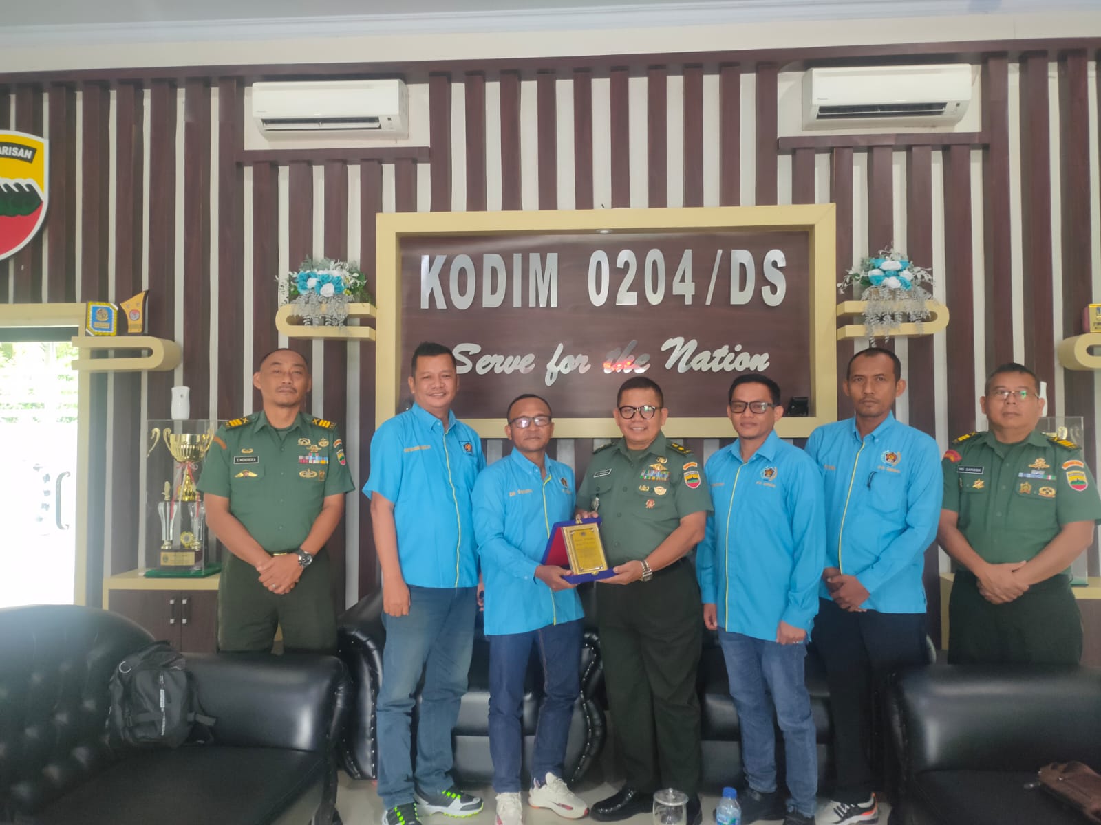 Pererat Kemitraan, PWI Sergai Silaturahmi Dengan Dandim 0204/DS
