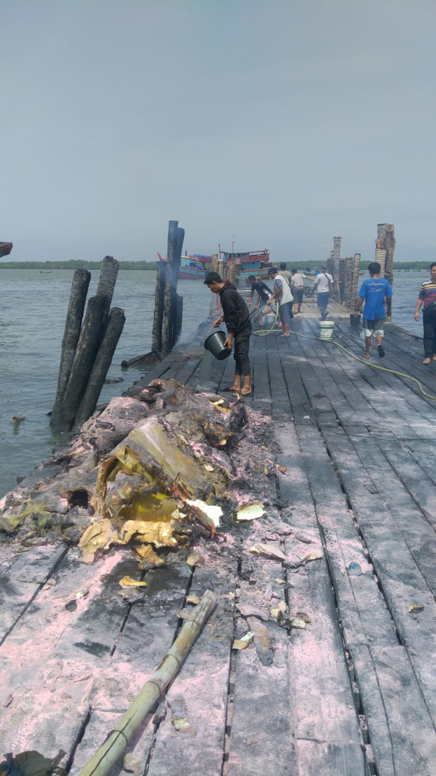 Lagi, Tangkahan Ikan Ludes Terbakar Di Gabion Belawan
