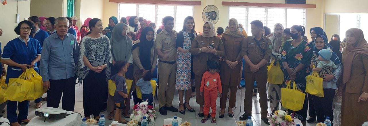 Dinas P3APM P2KB Kota Medan Dan RSU Sri Ratu Beri PMT Bagi Anak Beresiko Stunting