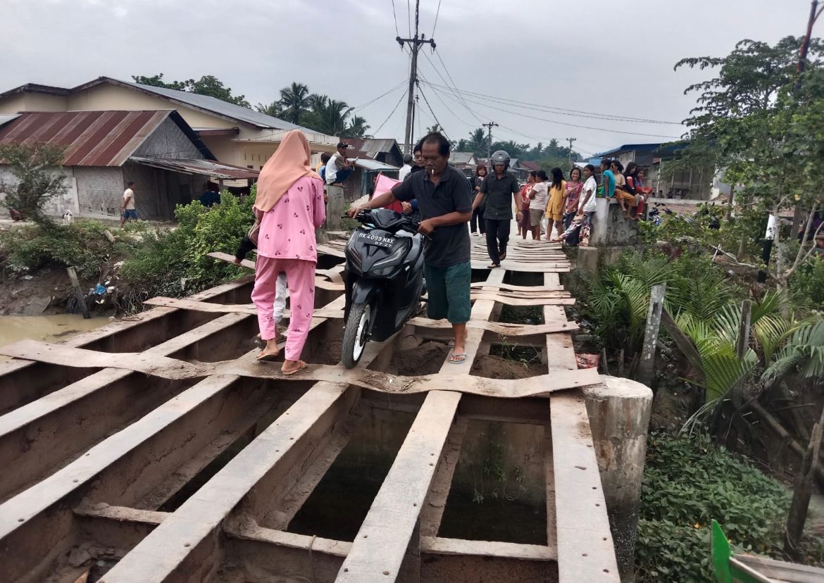 Jembatan Rusak Di Bandar Khalipah Makan Korban Jiwa