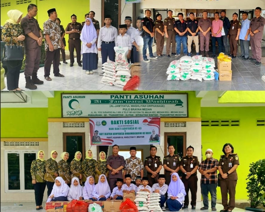 Kejari Medan Bersama Forwakum Gelar Donor Darah Dan Salurkan Sembako