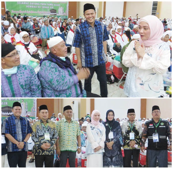 Kumandang Azan Sambut Kedatangan Jemaah Kloter 17 Di Asrama Haji Medan