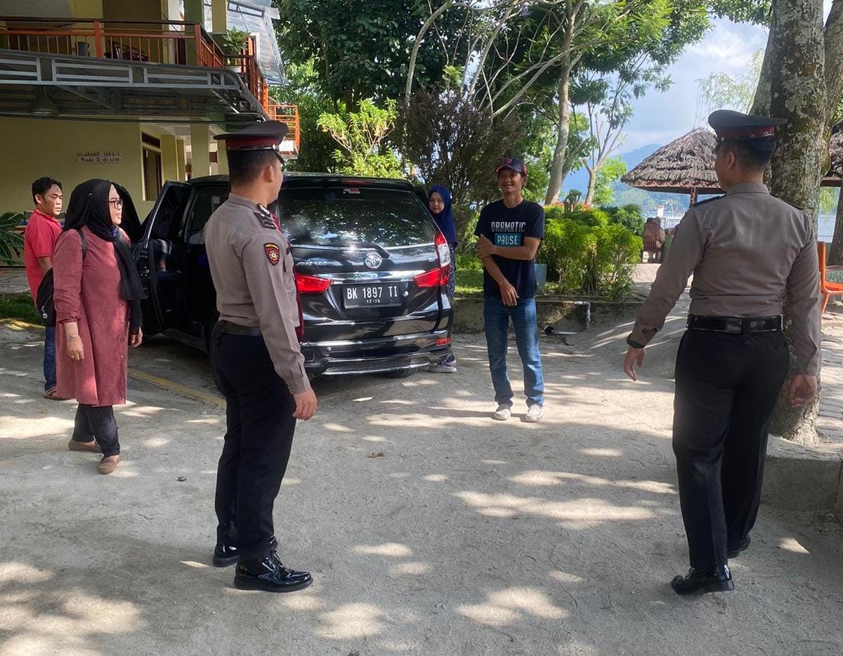 Polres Simalungun Giat Rutin Amankan Destinasi Wisata Danau Toba