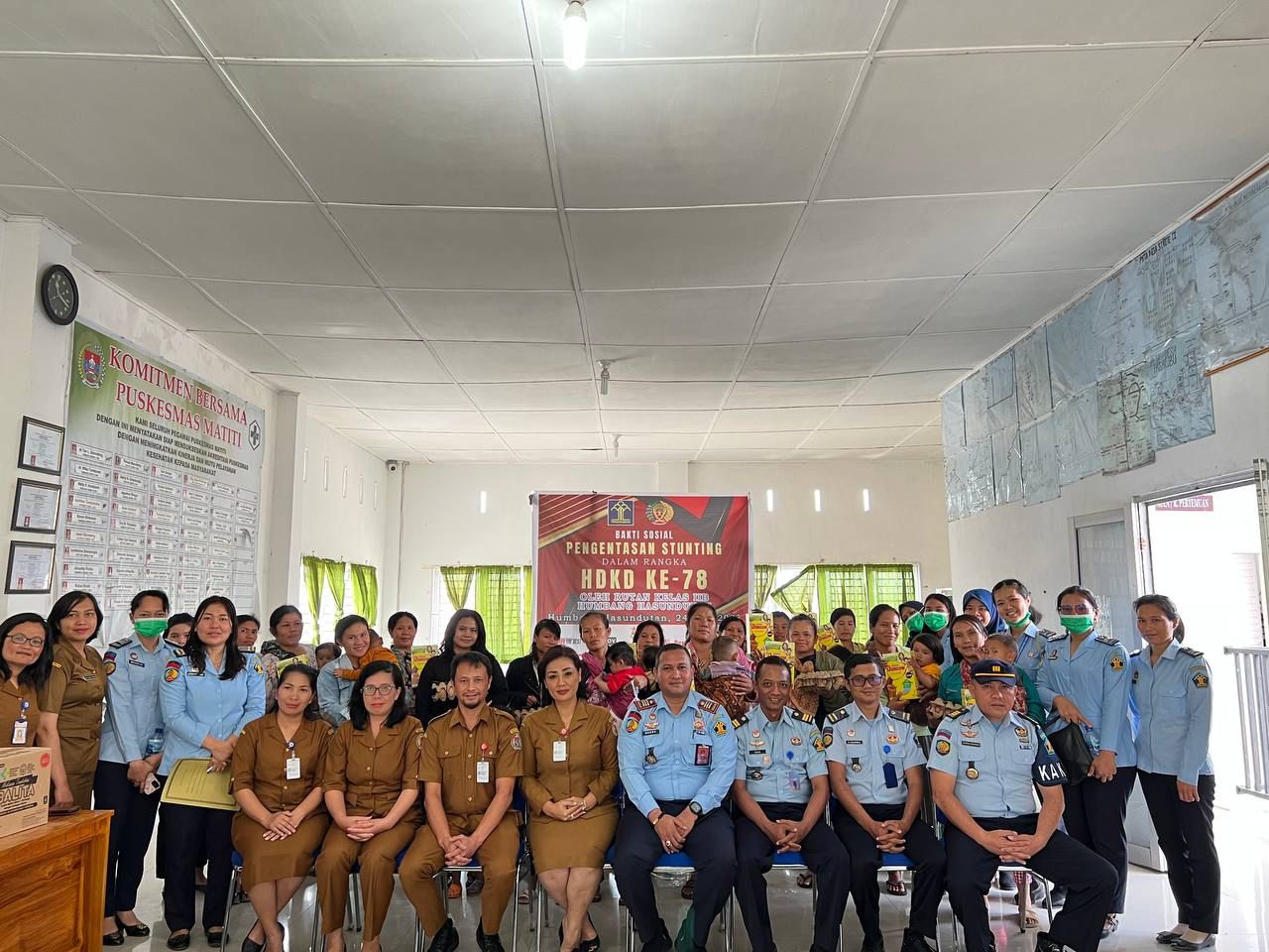 HDKD-78, Rutan Kelas IIB Humbahas Baksos Pengentasan Stunting