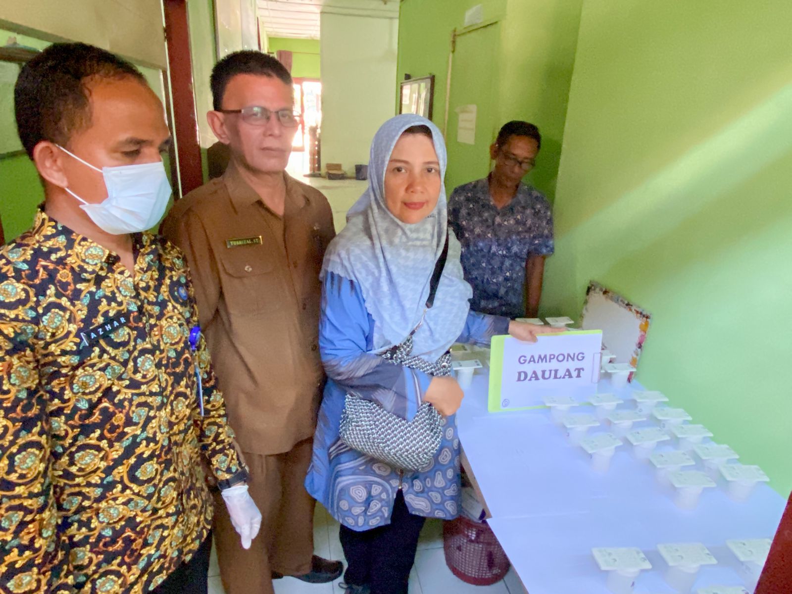 Puluhan Aparatur Gampong Jalani Tes Urine