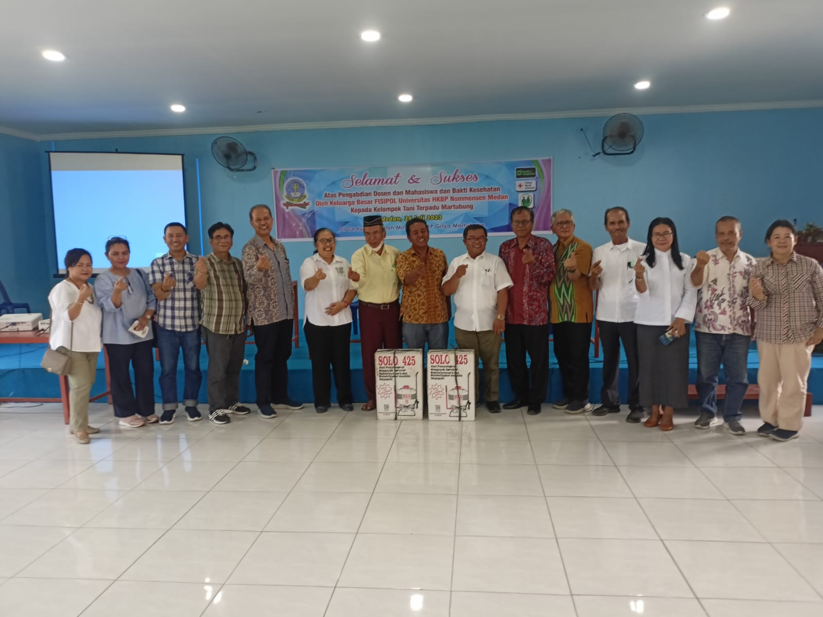 PKM Dosen Fisipol UHN Didukung PMI Kota Medan Dan Kalbe Farma