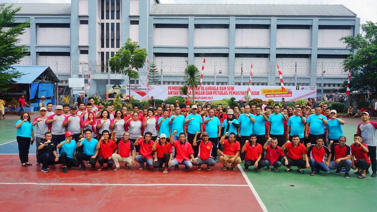 Meriahkan HDKD Ke 78 Tahun, Lapas I Medan Gelar Pekan Olahraga