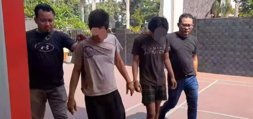 Sempat Viral Curi Pagar Besi, Dua Tersangka Becak Hantu Ditangkap