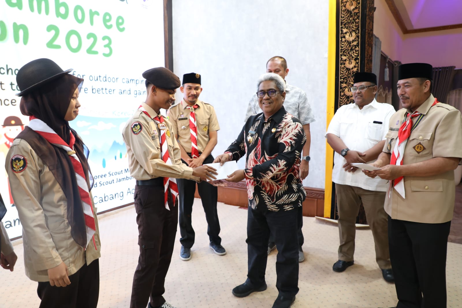 Mahyuzar Berangkatkan 3 Duta Pramuka Aceh Utara Ke Jambore Dunia