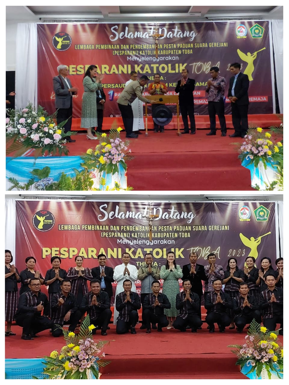 Bupati Toba Harapkan Pesparani Katolik Toba 2023 Lahirkan Penyanyi Berbakat