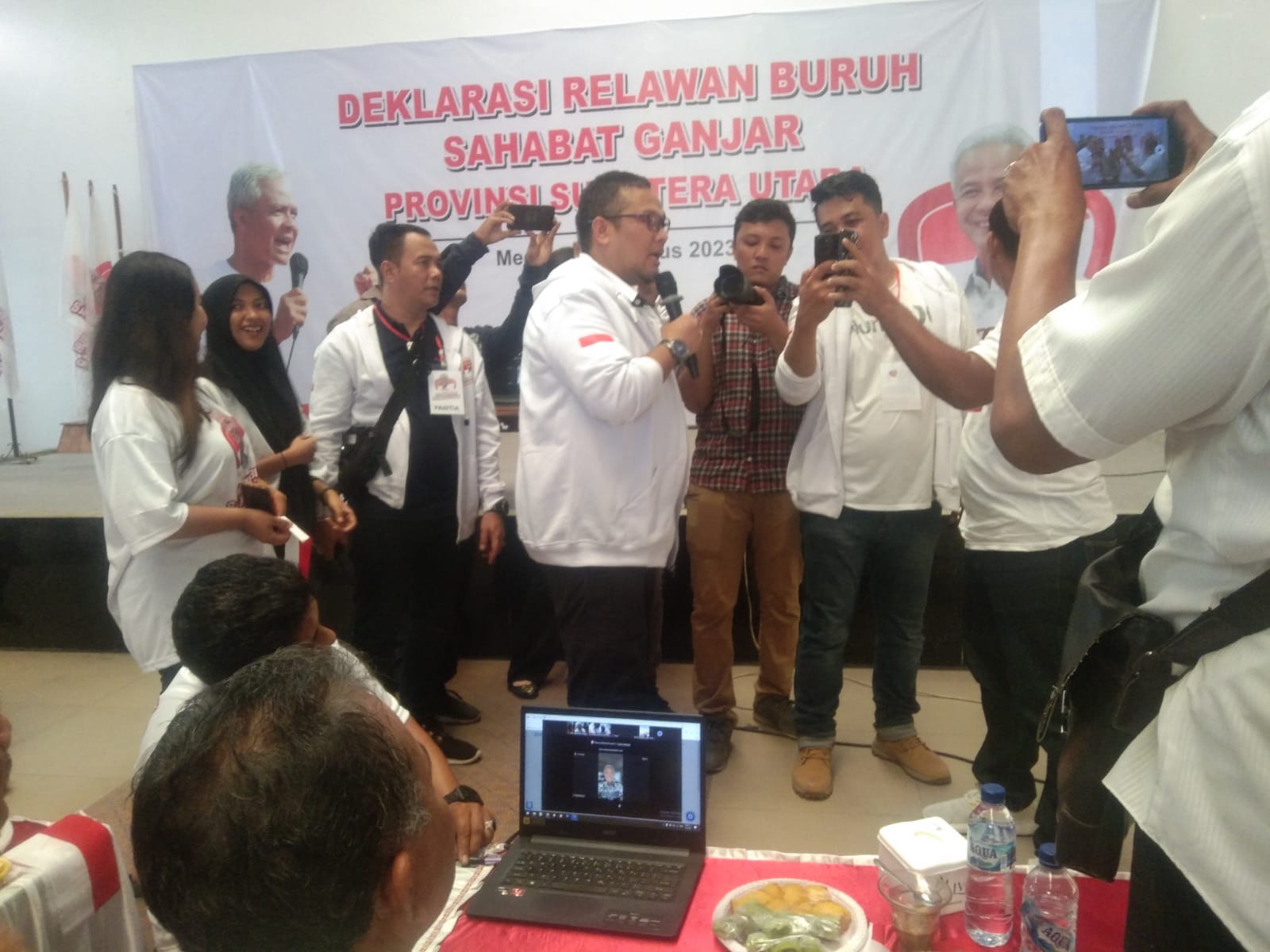 Ribuan Buruh Sumut Deklarasikan Relawan Buruh Sahabat Ganjar